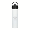 48-Hour Hydro Flask White Wide Mouth 24oz Bottle with Flex Straw Cap