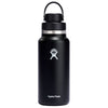 Hydro Flask Black Wide Mouth 32oz Bottle with Flex Chug Cap