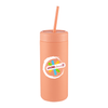 Sol Peach Tonal Straw Tumbler 20oz