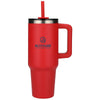 Leed's Red Pinnacle 40 oz Vacuum Insulated Eco-Friendly Travel Tumbler with Straw