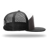 Richardson Charcoal/Black/White 7-Panel Trucker