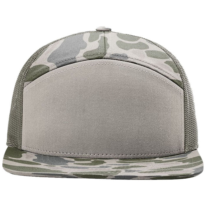 Richardson Marsh Duck Camo/Loden Printed 7-Panel Trucker