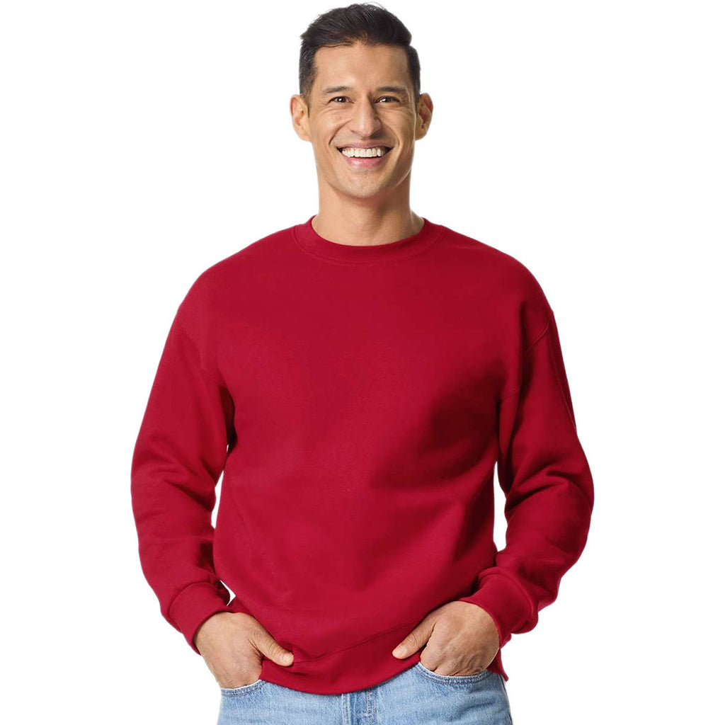 Gildan Unisex Cherry Red Hammer Maxweight Crewneck Sweatshirt