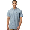 Columbia Men's Ripple Blue Rapid Rivers Novelty Short Sleeve Shirt