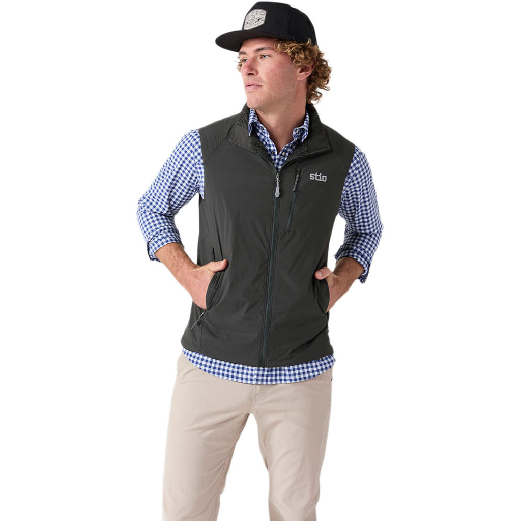 Stio Men's Boundary Black Dawner Vest