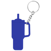 Hit Royal Blue Intrepid Tumbler Shaped Silicone Key Ring