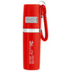 Hit Red Rechargeable Portable Alarm And Flashlight With Carabiner Attachment