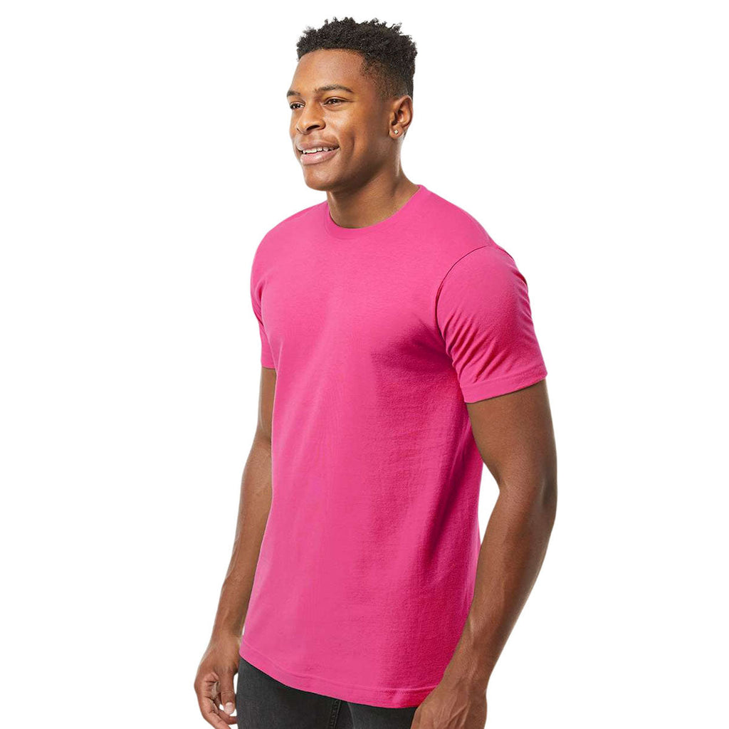 Tultex Unisex Fuchsia Fine Jersey T-Shirt