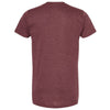 Tultex Unisex Heather Burgundy Fine Jersey T-Shirt