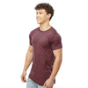 Tultex Unisex Heather Burgundy Fine Jersey T-Shirt