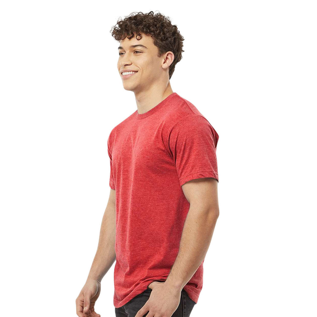 Tultex Unisex Heather Red Fine Jersey T-Shirt