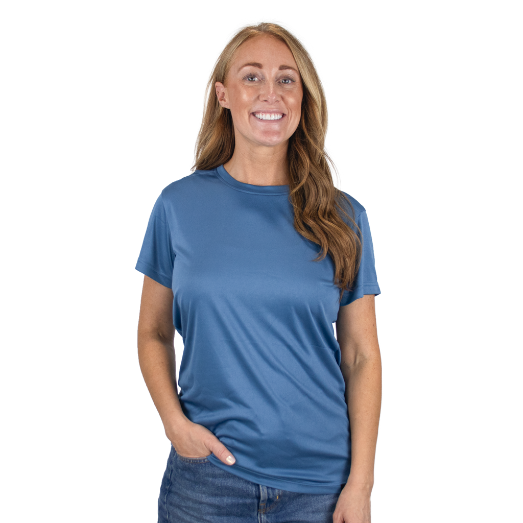 48-Hour Zusa Women's Niagara Blue Breezy Tee 2.0