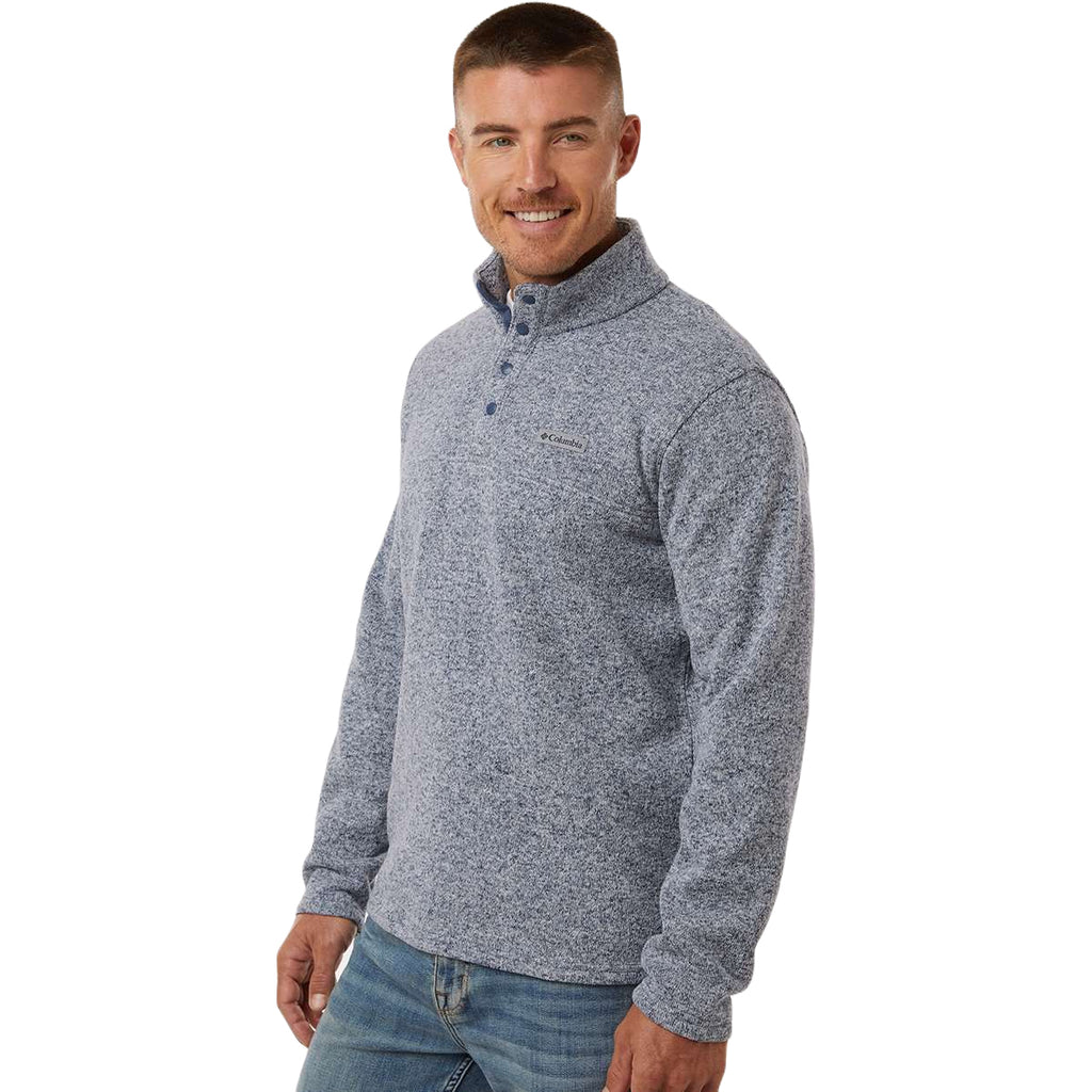 Columbia Men's Dark Mountain Heather Alto Pass Fleece Half Snap Pullover