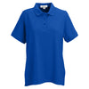 Vantage Women's Royal Soft-Blend Double-Tuck Pique Polo