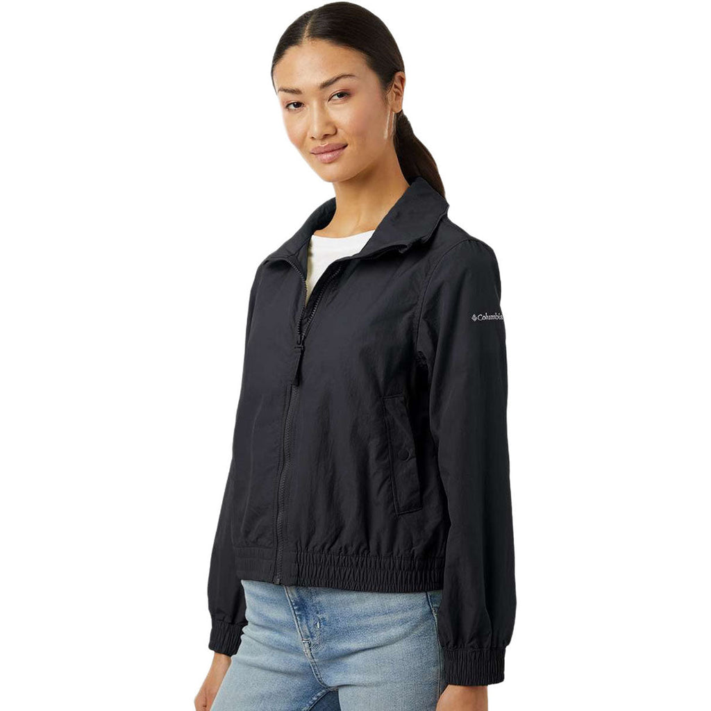 Columbia Women's Black Time Is Right II Windbreaker