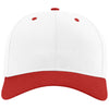 Richardson White/White/Red Pro Twill Snapback
