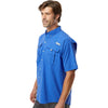 Columbia Men's Vivid Blue PFG Bahama Short Sleeve Shirt