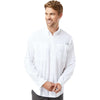 Columbia Men's White PFG Tamiami Long Sleeve Shirt