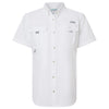 Columbia Women's White PFG Bahama Short Sleeve Shirt