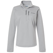 Columbia Women's Columbia Grey Essential Hike Grid Fleece Half-Zip Pullover
