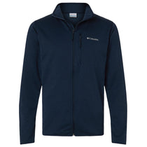 Columbia Men's Collegiate Navy Essential Hike Grid Fleece Full-Zip