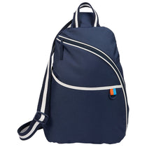 Leed's Navy Retro Sport Recycled Sling Backpack