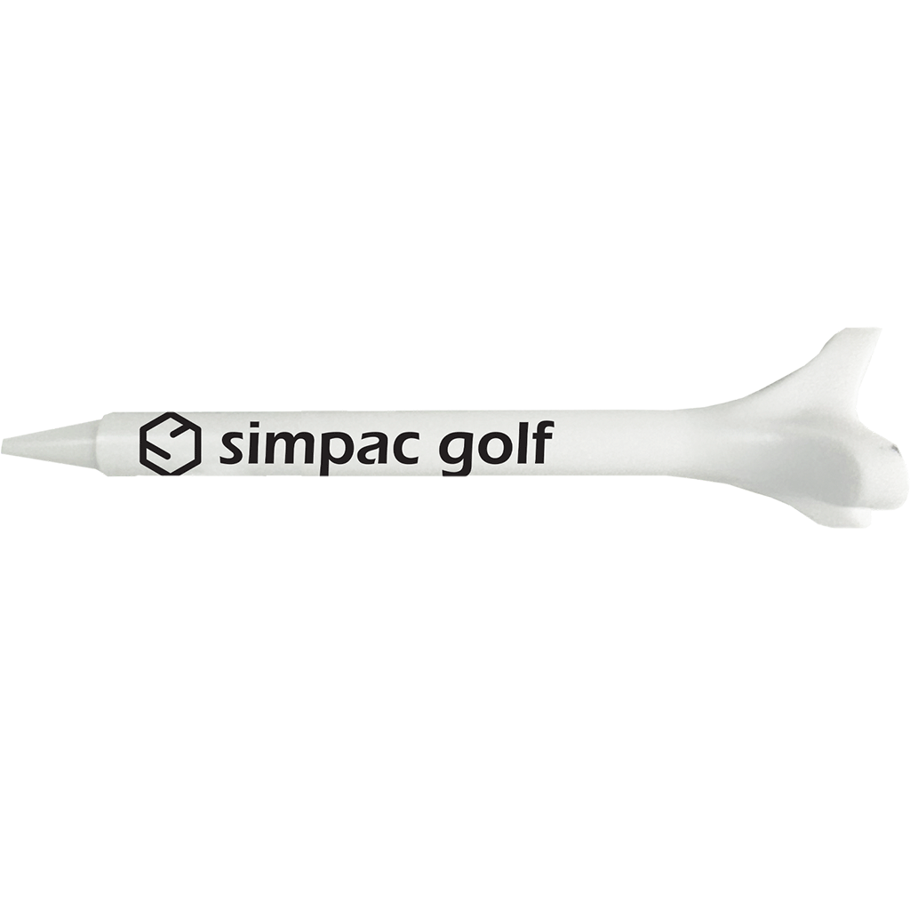 Gold Bond White 2-3/4" Bio - Composite Bulk Tee