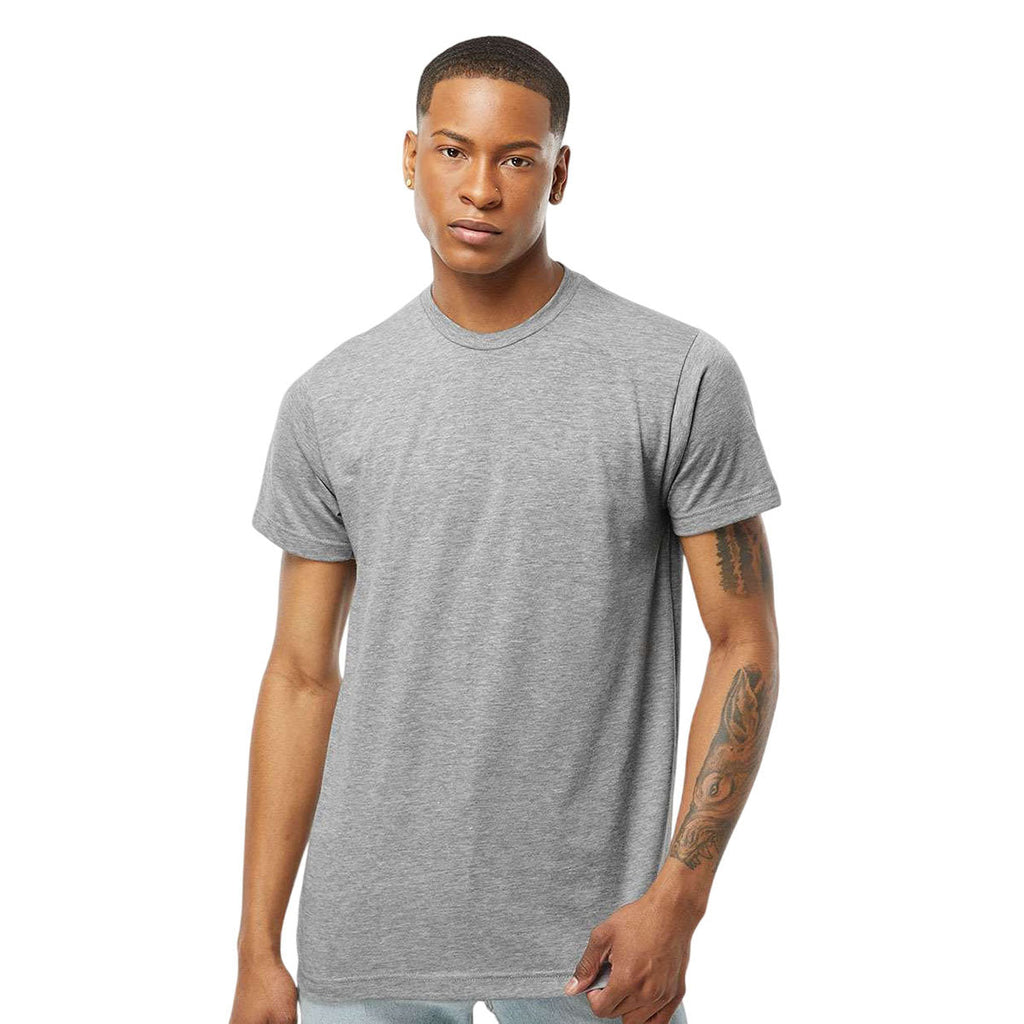 Tultex Unisex Heather Grey Poly-Rich T-Shirt