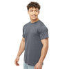 Tultex Unisex Heather Navy Poly-Rich T-Shirt