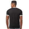 Tultex Unisex Black/White Fine Jersey Ringer T-Shirt