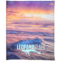 Good Value White Large Sublimated Fleece Blanket