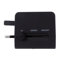 Hit Black 20W Universal Travel Adapter with Type-C