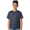 Gildan Youth Heather Navy Light Cotton T-Shirt