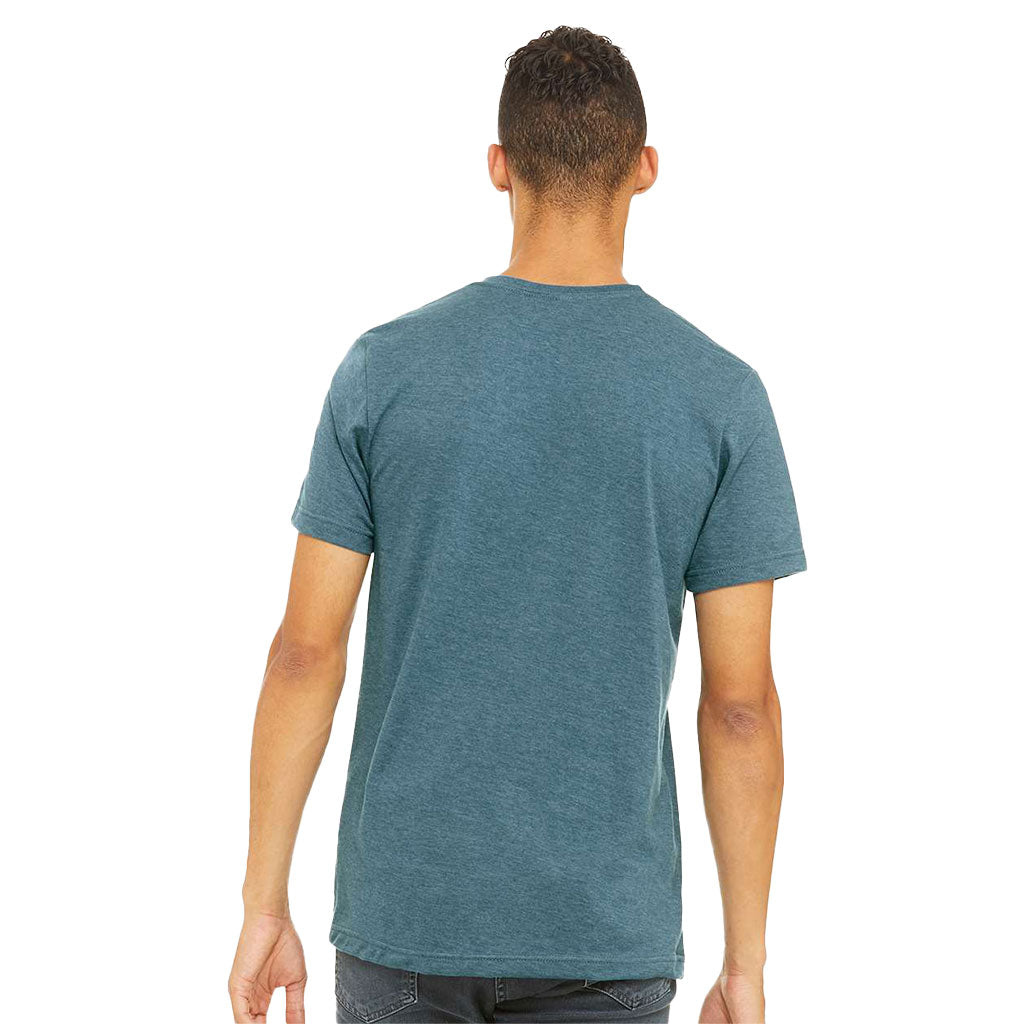 Bella + Canvas Unisex Heather Deep Teal Jersey Short-Sleeve T-Shirt