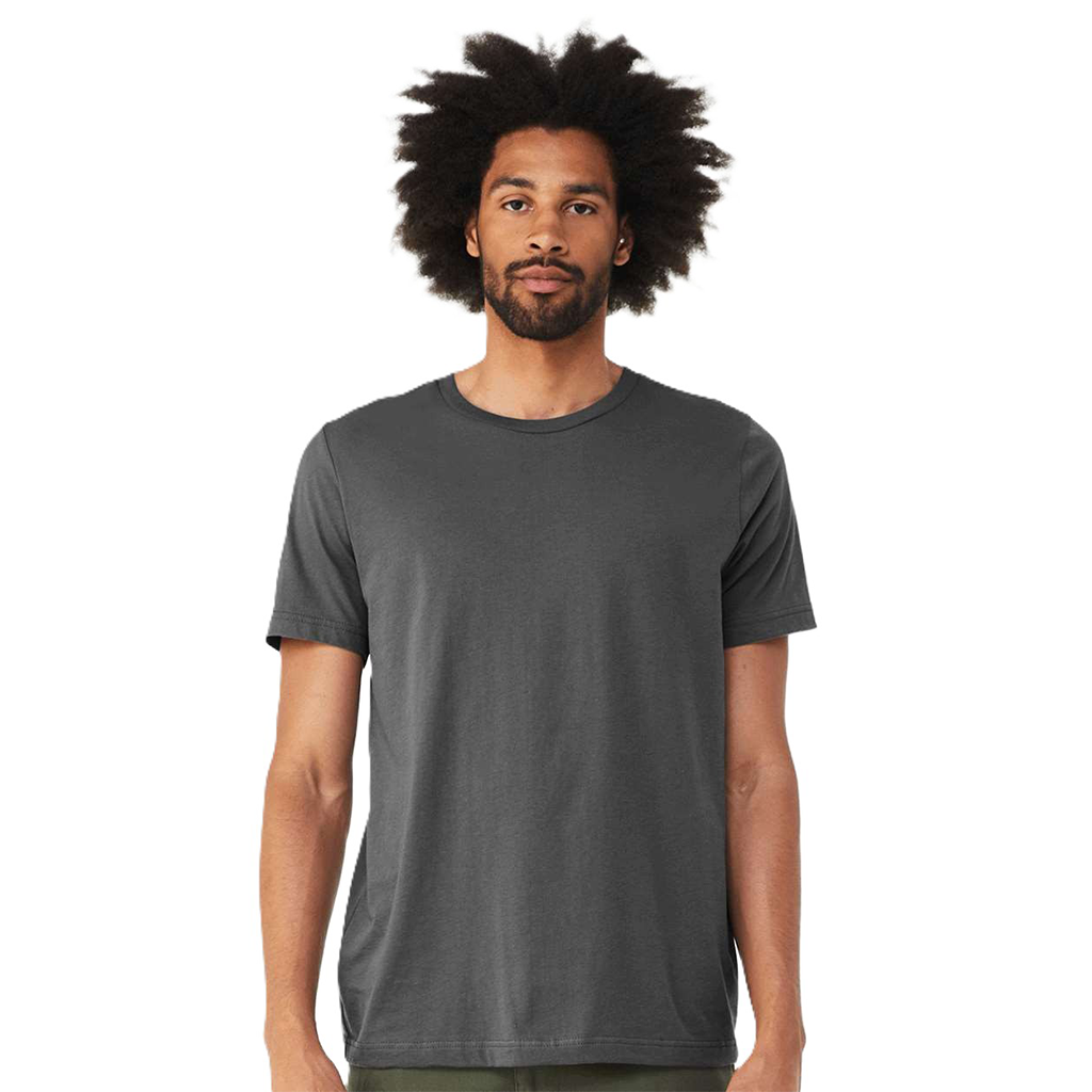 Bella + Canvas Unisex Solid Asphalt Blend CVC Jersey Tee