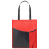 Hit Red with Black Pisces rPET Non-Woven Tote Bag