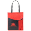 Hit Red with Black Pisces rPET Non-Woven Tote Bag