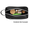 Hit Black with White Glen Leatherette Toiletry Bag
