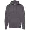 Tultex Unisex Heather Charcoal Fleece Hooded Sweatshirt