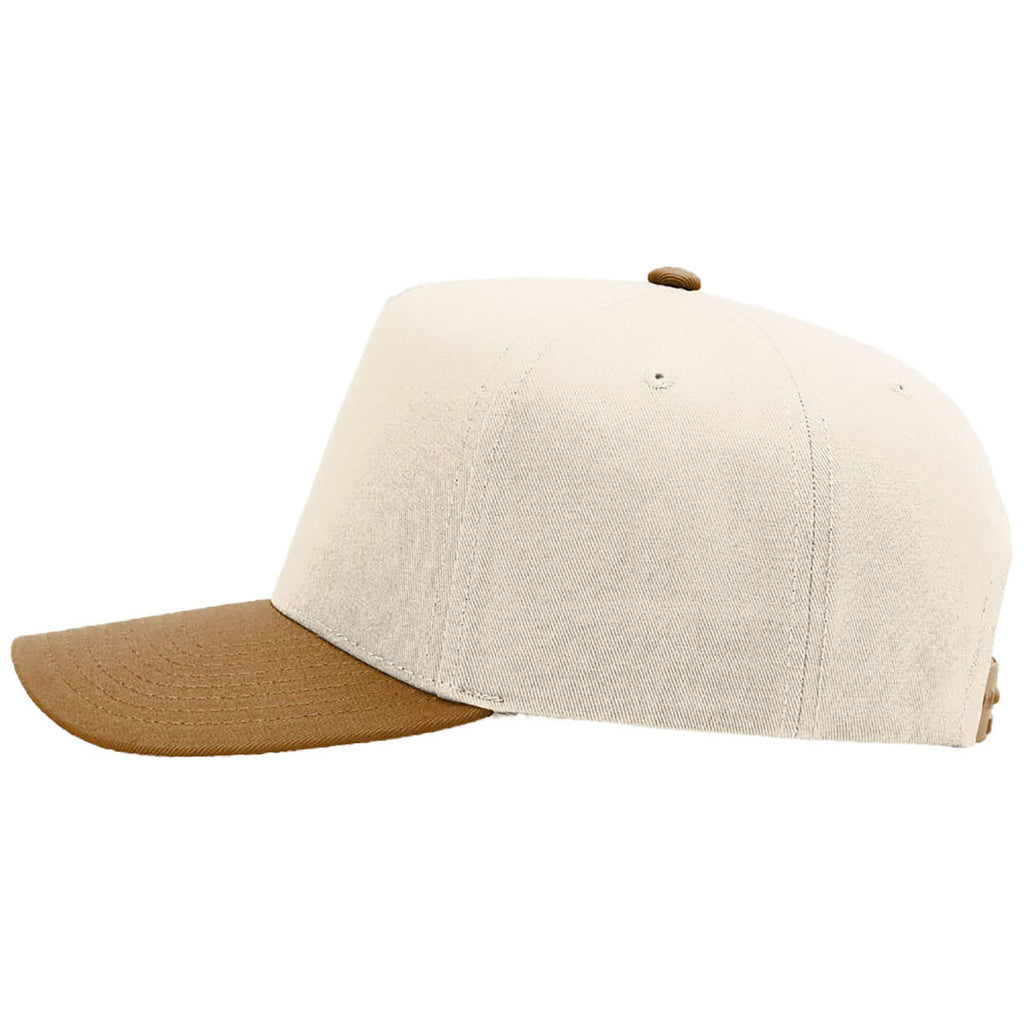 Richardson Cream/Cream/Caramel Full Fabric 5-Panel Champ