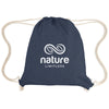 Hit Navy Arden Recycled Cotton Drawstring Bag