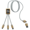 SCX Design White 5-in-1 Bamboo Charging Cable 2A