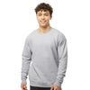 Tultex Unisex Heather Grey Fleece Crewneck Sweatshirt