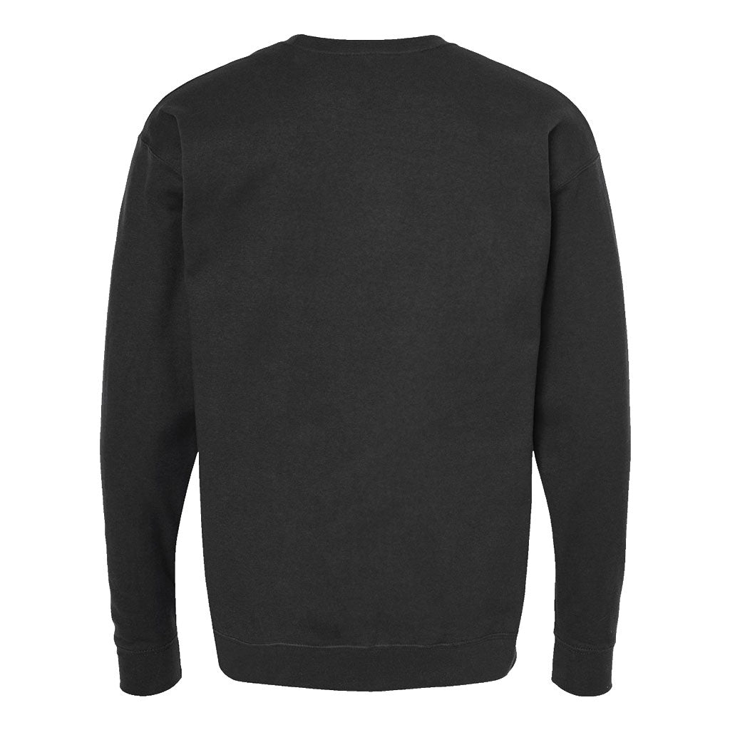 Tultex Unisex Black Fleece Crewneck Sweatshirt