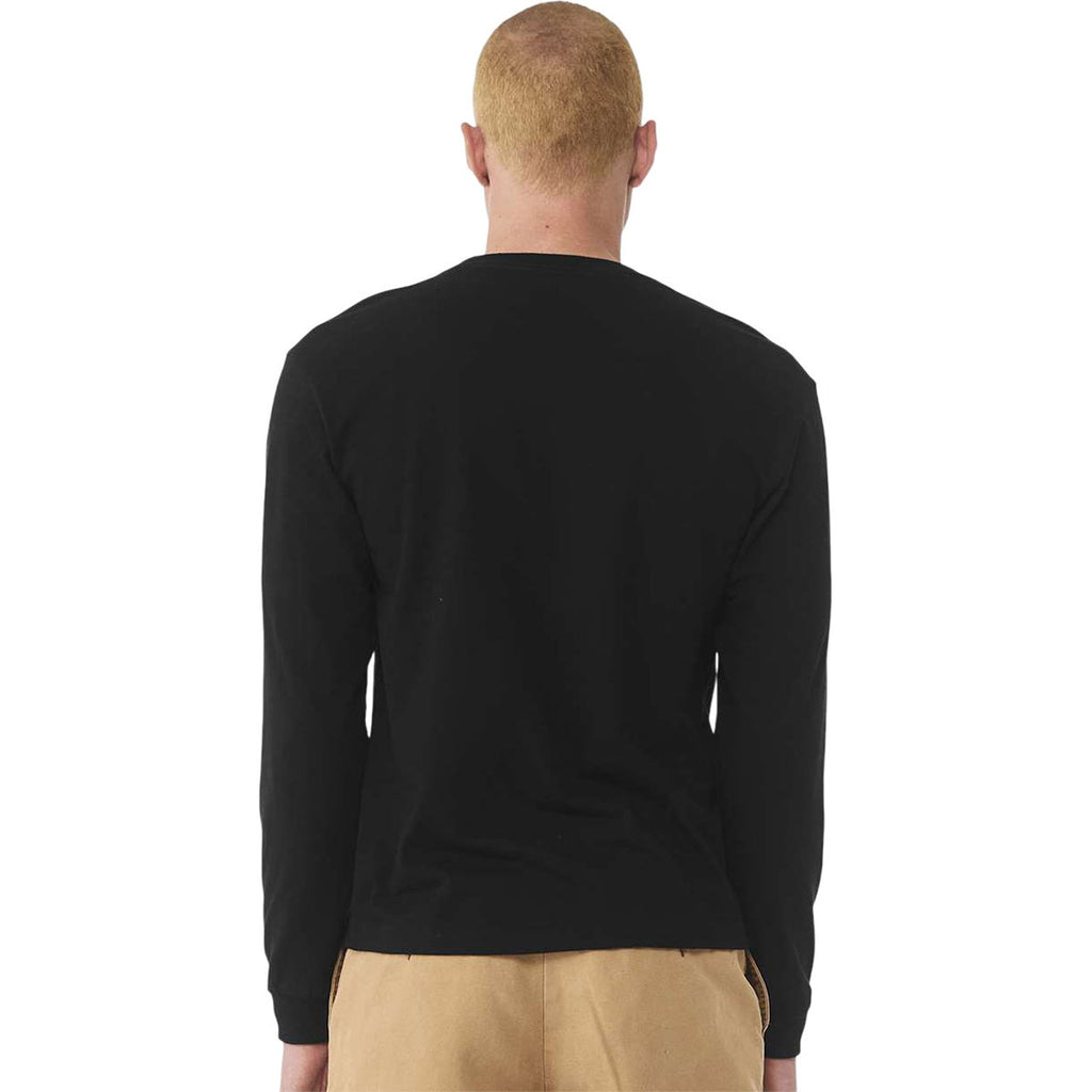 Bella + Canvas Unisex Black 6 oz. Heavyweight Long Sleeve Tee