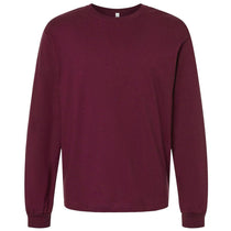 Bella + Canvas Unisex Maroon 6 oz. Heavyweight Long Sleeve Tee