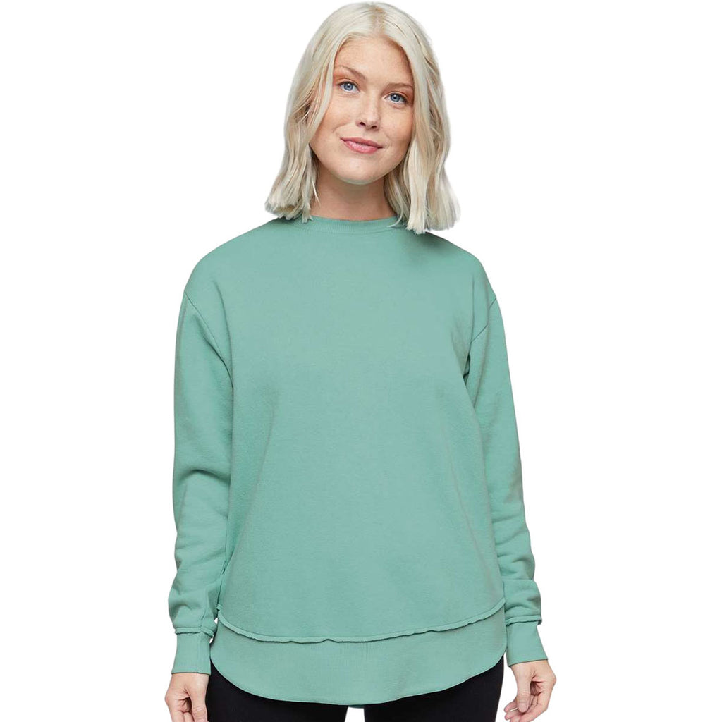 LAT Women's Saltwater Weekend Fleece Crewneck Sweatshirt