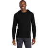 Jerzees Classics Unisex Black Ink Cotton Long Sleeve Hooded T-Shirt