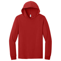 Jerzees Classics Unisex True Red Cotton Long Sleeve Hooded T-Shirt