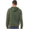 Bella + Canvas Unisex Military Green Sponge Fleece Pullover Hoodie